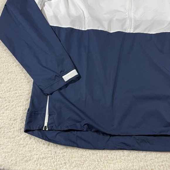 Nike Full Zip Track Jacket Mens XL Navy White Panthers Logo Zipper Pockets - Picture 2 of 12